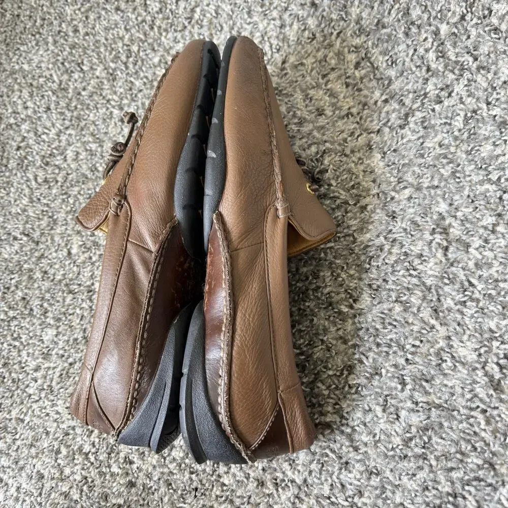 Sperry Top-Sider Men 11.5 M Brown Leather Gold Cup Driving Comfort Loafers Shoe